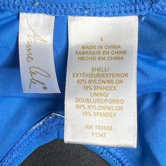 Anne Cole Live in Color V-Neck Cross-Back Shirred One-Piece Swimsuit - Picture 9 of 9